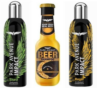 

Park avenue Sharp,Regal and Damage Beer Shampoo Combo Set(Set of 3)