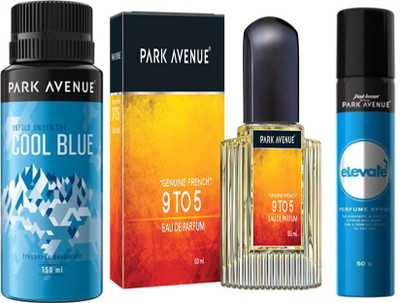 

Park avenue 9 to 5 EDP ,Cool Blue ,Elevate Deodorant Spray Combo Set(Set of 3)
