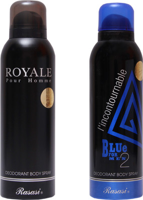 

Rasasi Royale Men::Blue Incontournable Combo Set(Set of 2)