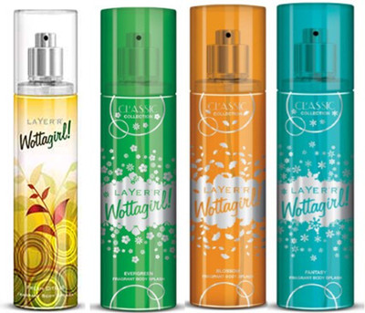 

Layer'r Wottagirl (Set Of 3)Evergreen,Fantsy,Blossom,Citrus Deo Pack For Women Combo Set(Set of 3)
