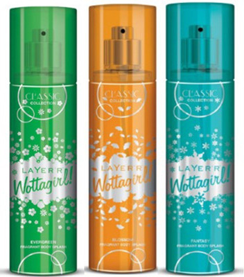 

Layer'r Wottagirl (Set Of 3)Evergreen,Fantsy,Blossom Deo Pack For Women Combo Set(Set of 3)