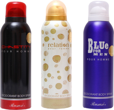 

Rasasi Blue For Men Combo Set(Set of 3)