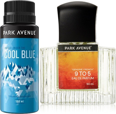 

Park avenue Cool Blue Deodorant ,9 to 5 EDP Combo Set(Set of 2)