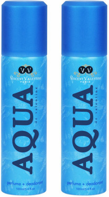 

Vincent valentine paris Set of 2 Aqua de Valentine Deodorants Combo Set(Set of 2)