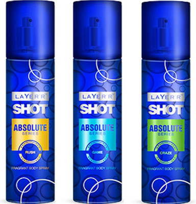 

Layer'r Shot Absolute ( Set of 3) - Craze, Game, Rush Combo Set(Set of 3)