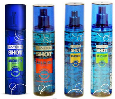 

Layer'r Shot Absulute Power,Craze,Game,Rush Deo (Pack Of 4) Combo Set(Set of 4)
