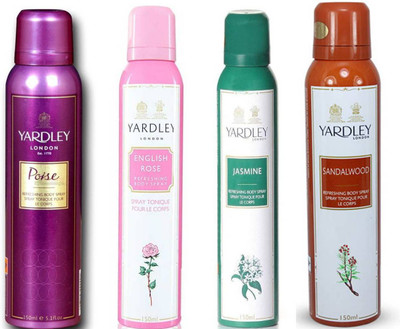 

Yardley london Poise English Rose Jasmine Sandalwood Combo Set(Set of 4)