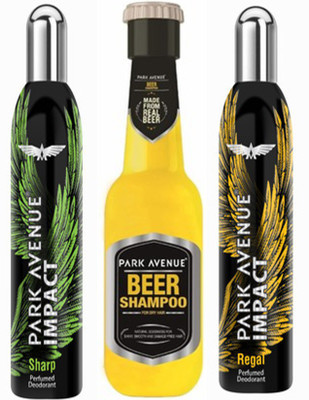 

Park avenue Sharp,Regal and Dry Beer Shampoo Combo Set(Set of 3)