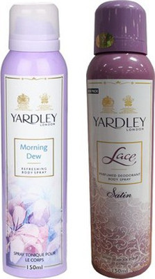 

Yardley london Morning Dew and Lace Satin Combo Set(Set of 2)