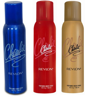 

Revlon Charlie Deo'S Combo - Red, Blue & Gold Gift Set Combo Set(Set of 3)