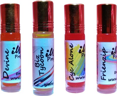 

Iwill Non Alcoholic Perfumes Floral Attar Fancy Ittar 32 ml Combo Set(Set of 4)