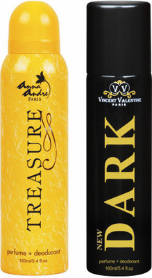 

Anna andre paris Treasure & Dark Deodorant Combo Set(Set of 2)