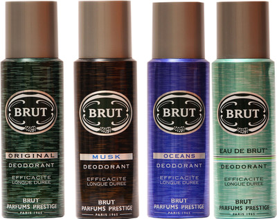 Brut Musk,Oceans,Original,Eau De Brut Combo Set(Set of 4)