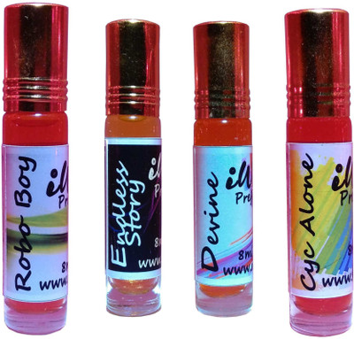 

Iwill Non Alcoholic Perfumes Floral Attar Fancy Ittar 32 ml Combo Set(Set of 4)
