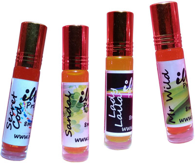 

Iwill Non Alcoholic Perfumes Floral Attar Fancy Ittar 32 ml Combo Set(Set of 4)