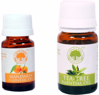 Old tree Mandarin and Tea-Tree Essential Oil Combo Set(Set of 2)