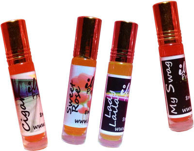 

Iwill Non Alcoholic Perfumes Floral Attar Fancy Ittar 32 ml Combo Set(Set of 4)