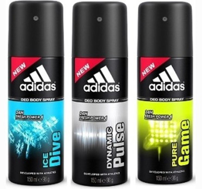 

Adidas Ice Dive, Dynamic Pulse & Pure Game Combo Set(Set of 3)