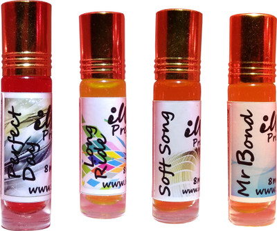 

Iwill Non Alcoholic Perfumes Floral Attar Fancy Ittar 32 ml Combo Set(Set of 4)