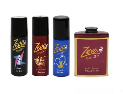 

Zeva Keepz U On Deodorant bodyspray For women / MEN ladies unisex Gift set Combo Set(Set of 4)