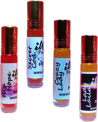 

Iwill Non Alcoholic Perfumes Floral Attar Fancy Ittar 32 ml Combo Set(Set of 4)