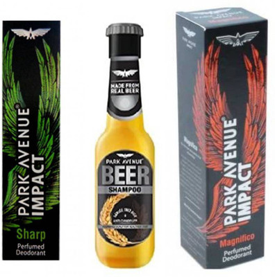 

Park Avenue Sharp,Magnificco and Anti Dandruff Beer Shampoo Combo Set(Set of 3)