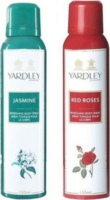 Yardley London Jasmine and Red Roses Combo Set(Set of 2)