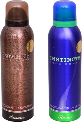 

Rasasi Knowledge,Instinct Men Combo Set(Set of 2)