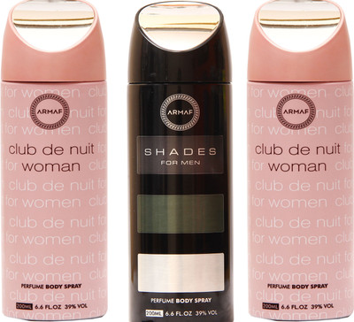 

Armaf Club De Nuit Pink, Shades Combo Set(Set of 3)