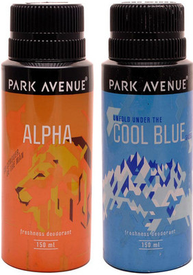 

Park avenue Park Avenue Alpha, Cool Blue Pack of 2 Deodorants Combo Set(Set of 2)
