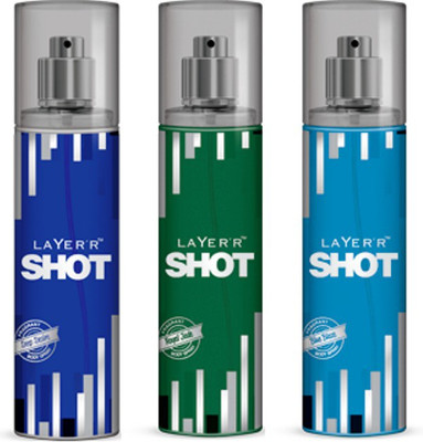 Layer'r Shot Combo Of 3 - Deep Desire, Royal Jade, Blue Blaze Combo Set(Set of 3)