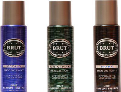 

Brut Musk,Original,Oceans Combo Set(Set of 3)