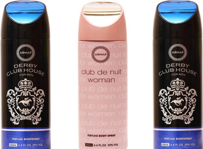 

Armaf Derby Club House Black, Club De Nuit Pink Combo Set(Set of 3)