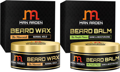 

Man arden Beard & Mustache Wax (The Maverick) + Beard & Mustache Balm (The Pacific Prince) Combo Set