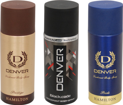 DENVER Black Code,Prestige,Pride Combo Set(Set of 3)