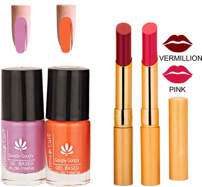

Aroma Care Nail Polish RHYTHM Pink Lipstick Combo 129(Set of 4)