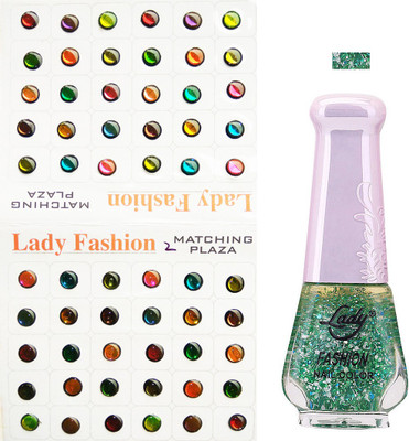 

Lady Fashion Nail Polish And Bindi 0803201733(Set of 2)