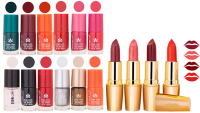 

Aroma Care All About Nail 12 Piece Color Nail Lacquer Combo Set + 4 Rythm Creamy Matte Lipstick Combo 140(Set of 16)