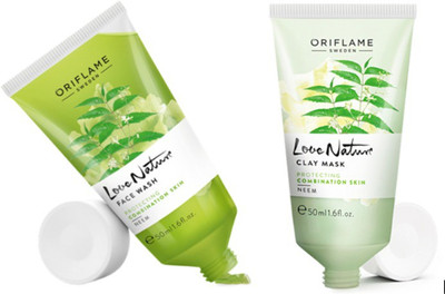 

Oriflame Sweden Love Nature Neem Face Wash and Clay Mask(Set of 2)