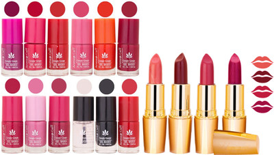 

Aroma Care All About Nail 12 Piece Color Nail Lacquer Combo Set + 4 Rythm Creamy Matte Lipstick Combo 162(Set of 16)