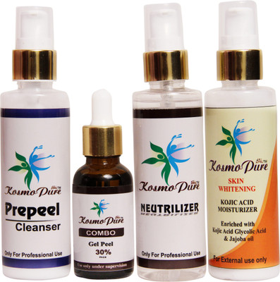 

kosmopure COMBO SKIN WHITENING PEEL (SET OF 4) HOME USE KIT.(Set of 4)
