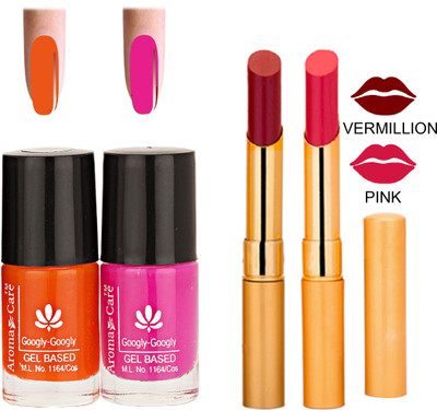 

Aroma Care Nail Polish RHYTHM Pink Lipstick Combo 131(Set of 4)