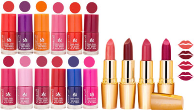 

Aroma Care All About Nail 12 Piece Color Nail Lacquer Combo Set + 4 Rythm Creamy Matte Lipstick Combo 165(Set of 16)