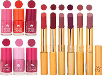 

Aroma Care Quick Dry Nail Polish and Rythm Lipstick Combo 1803201970(Set of)