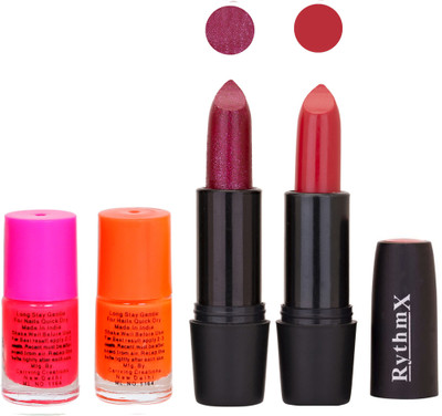 

Rythmx FB RYTH BLK LIPSTICKS AND NAIL POLISH IMPORTANT COMBO 61(Set of 4)