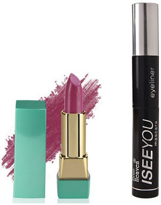 

Blue Heaven Mintz Glossy Lipstick (Pretty Purple) & I See You 2 in Mascara/Eyeliner(Set of 2)
