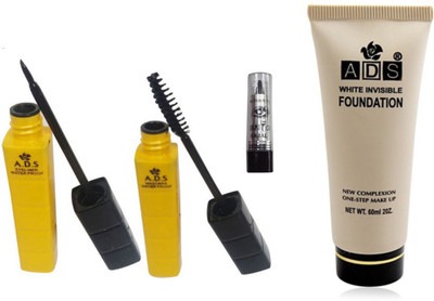 

ADS Eyeliner, Mascara, Foundation and Kajal(Set of 4)