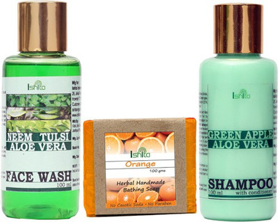 

Ishita International Soaps, Face and Hair Products(Set of 3)