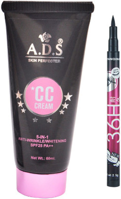 

ADS CC Cream with Sketch Pen Eyeliner(Set of 2)