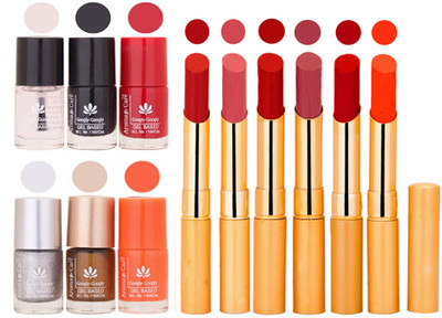 

Aroma Care 6 Nail Polish Set Rythm 6 Pcs Lipstick 6 Awesome Color for Fashion Women 2332017056(Set of 12)